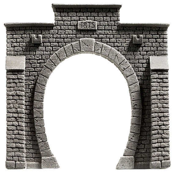 Noch 34851 N-Tunnel-Portal, "Steinmauer", 1-gleisig