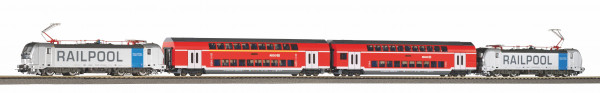Piko 58115 H0-DC-Zugset Franken-Thüringen-Express m. 2 Vectron BR193 &amp; 2 Dosto-Sitzwg. d. DBAG