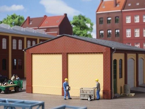 Auhagen 80406 H0-BauKastenSystem / Bauteile: Giebel und Ecksäulen kurz rot