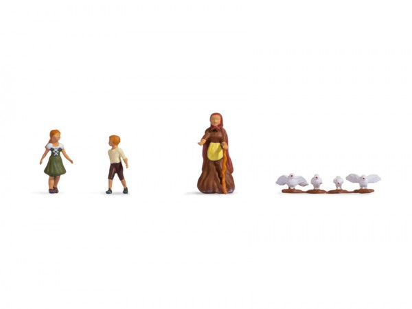 Noch 15804 H0-Figuren, &quot;Hänsel und Gretel mit Hexe&quot;
