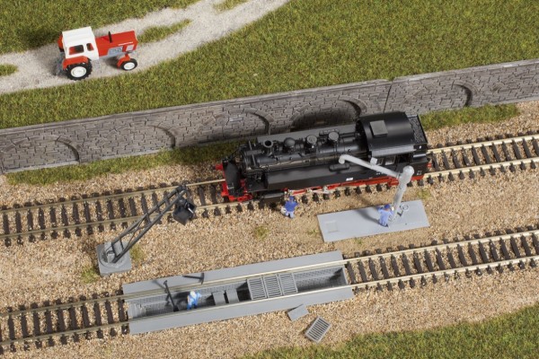 Auhagen 13289 TT-(Modellbausatz)/Ausgestaltung, Entschlackungsanlage mit Wasserkran