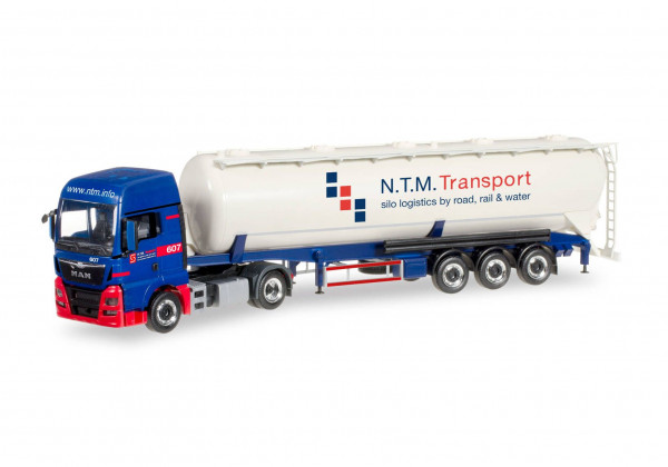 Herpa 305471 H0 - LKW-Modell: MAN TGX XXL Silo-Sattelzug "NTM" (NL)