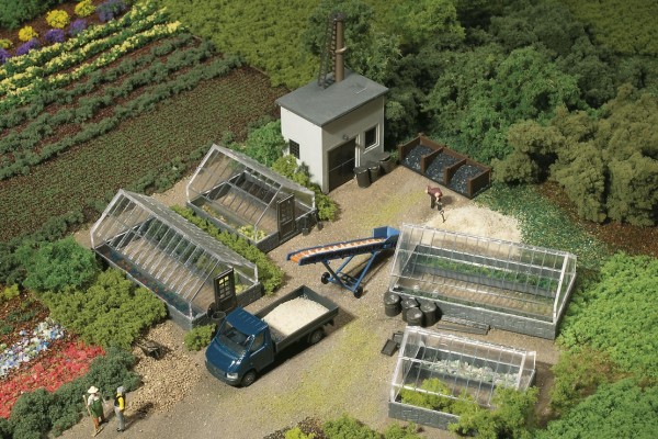 Auhagen 12351 H0/TT-Modellbausatz, Gärtnerei