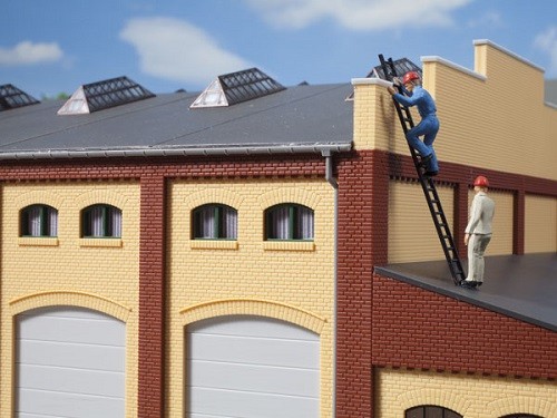 Auhagen 80216 H0-BauKastenSystem / Bauteile: Fenster M grün
