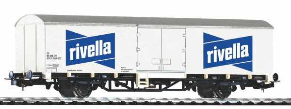 Piko 58783 H0-Gedeckter Güterwagen Ep. VI, der (Starke Marken) "Rivella", eingestellt bei der SBB
