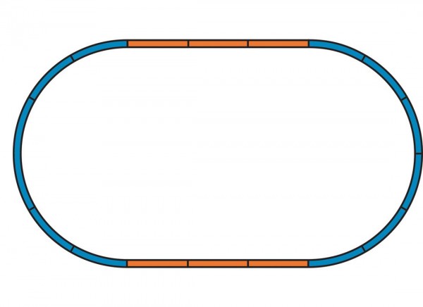 Piko A-Gleis 55365 H0-Bettungsgleis-Ergänzungsset &quot;A&quot; + 4 Gerade Gleise (G231) ohne &quot;Piko A-Gleis