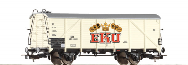 Piko 54544 H0-DC-Kühlwagen Ep. IV, der "EKU", eingestellt bei der DB