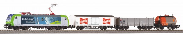 Piko 59028 H0-DC-Start-Set "SmartControl - light", Digital, Re 485 + 3 Güterwagen, Ep. VI, BLS/SBB