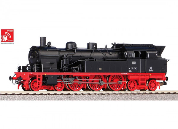 Piko 50603 H0-AC-Sound-Dampflokomotive BR 78, Ep. III, DB + PluX22 Dec.