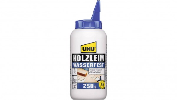 UHU 48515 UHU - Holzleim, "Wasserfest" (250 g - Flasche)