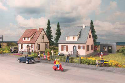 Piko 61145 H0-Modellbausatz, Siedlungshäuser - Neuburg