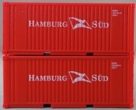 PSK 6926 TT-Ladegüter, 2-teiliges Container Set bestehen aus 20ft Container von "Hamburg Süd"