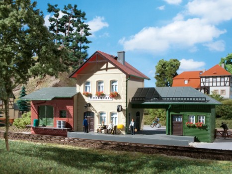Auhagen 11331 H0-Modellbausatz, "Bahnhof Hohendorf"