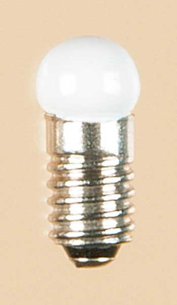 Auhagen 56784 Kleinstglühlampe mit Schraubsockel, E5,5 (19V), opal / Kugel