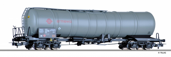 Tillig 76645 H0 - Kesselwagen (Bauart - Zans) Ep. VI, der "ERMEWA", eingestellt bei der S-ERMW