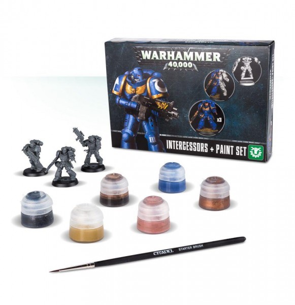 Games Workshop 99 17 01 01 004 Warhammer 40000 Intergessors + Paint Set