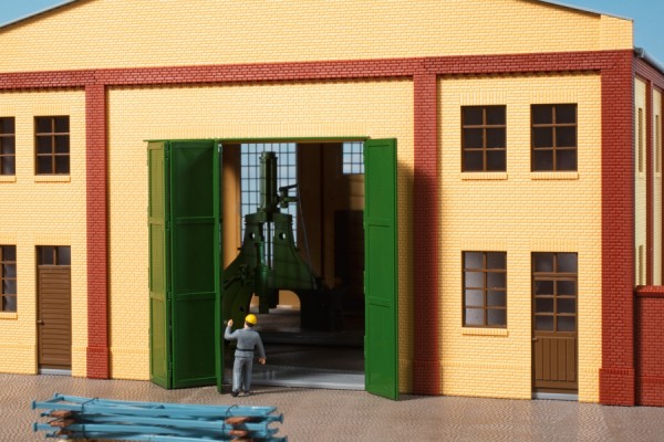 Auhagen 80633 H0-BauKastenSystem / Bauteile: Wände 2579A gelb, Tore T grün