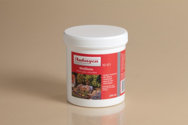 Auhagen 53521 H0/TT/N/0/G 1 Dose Weißleim (farblos trocknend) 250 ml