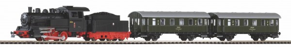 Piko 97933 H0-DC-Startset mit Piko Bettungs-A-Gleis, Dampflok & Personenzug PKP