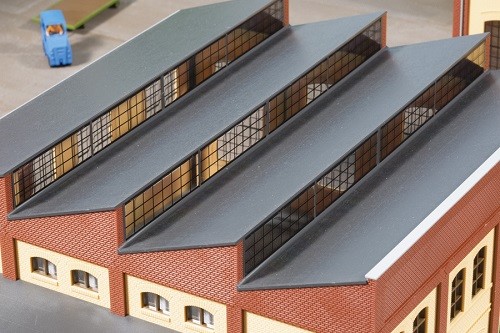 Auhagen 80308 H0-BauKastenSystem / Bauteile: Sheddach rot