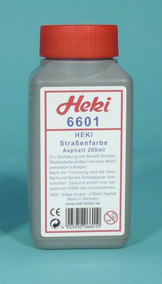 Heki 6601 Strassenfarbe, "Asphalt" (200 ml)