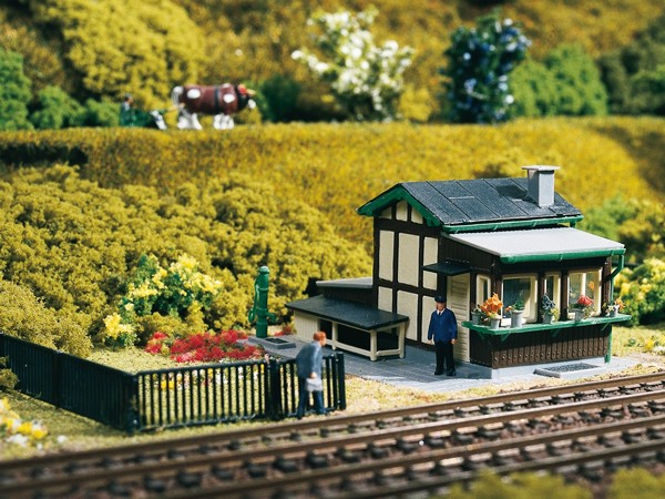 Auhagen 13243 TT-Modellbausatz, Schrankenwärterhaus