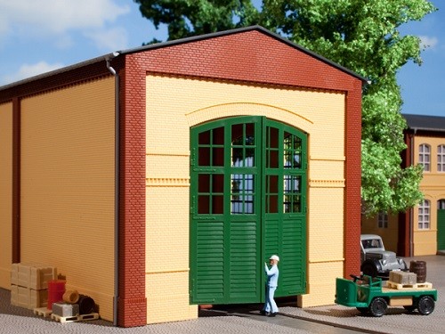 Auhagen 80605 H0-BauKastenSystem / Bauteile: Wände 2326A gelb, Tore I grün