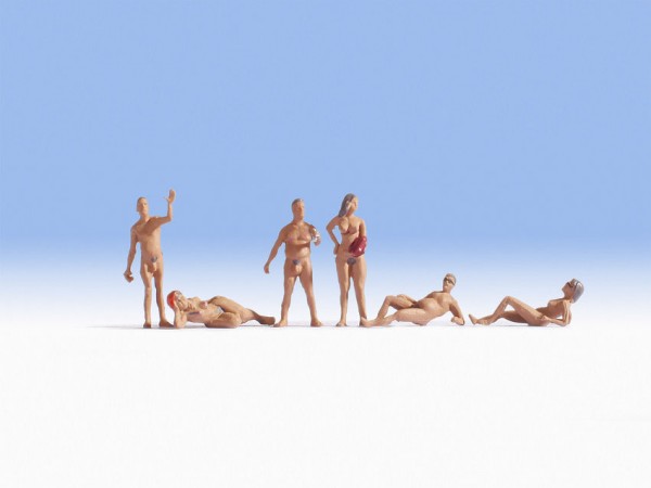 Noch 15843 H0-Figuren, "FKK-Badende"