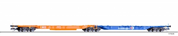 Tillig 18001 TT-Gelenkwageneinheit m. Taschenwagenteil Ep. V, der "Kombiwaggon", eingestellt b. DBAG
