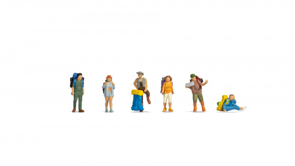 Noch 15247 H0-Figuren, "Backpacker und Tramper"