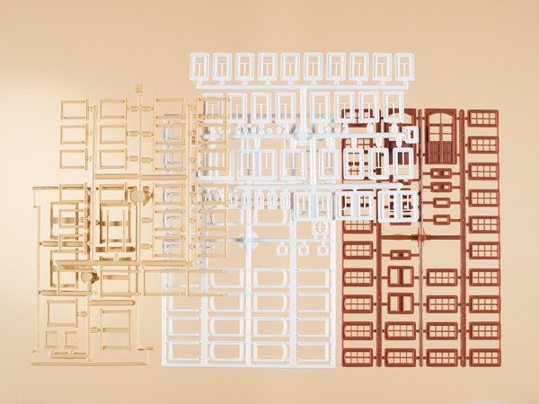 Auhagen 48647 H0/TT-Bauteile: Fenster, Fenstergewände, Türen