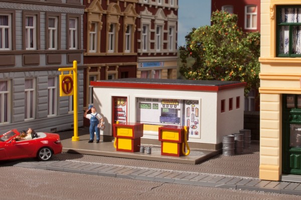 Auhagen 99053 H0-Modellbausatz "Tankstelle"