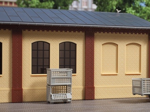 Auhagen 80410 H0-BauKastenSystem / Bauteile: Säulen kurz und Ziegelfriese rot