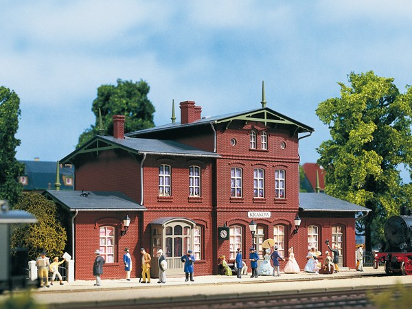 Auhagen 11381 H0-Modellbausatz, "Bahnhof Krakow"