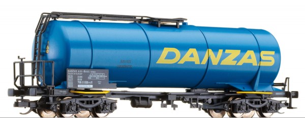 Tillig 15465 TT-Drehgestell-Kesselwagen Ep. V, der "DANZAS", eingestellt bei der DBAG