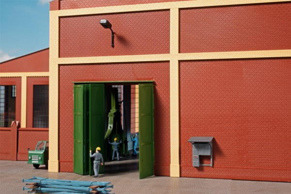 Auhagen 80533 H0-BauKastenSystem / Bauteile: Wände 2579A, Tore T grün