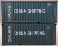 PSK 6927 TT-Ladegüter, 2-teiliges Container Set bestehen aus 20ft Container von "China Shipping"