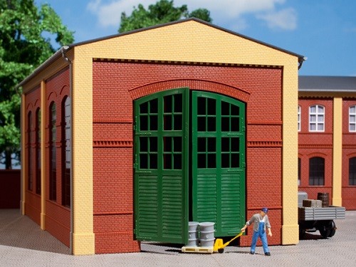 Auhagen 80505 H0-BauKastenSystem / Bauteile: Wände 2326A rot, Tore grün I