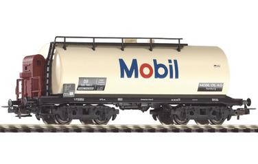 Piko 54353 H0-Drehgestell-Kesselwagen m. Bremserhaus Ep. III, d. "Mobiloil", eingestellt bei d. DB
