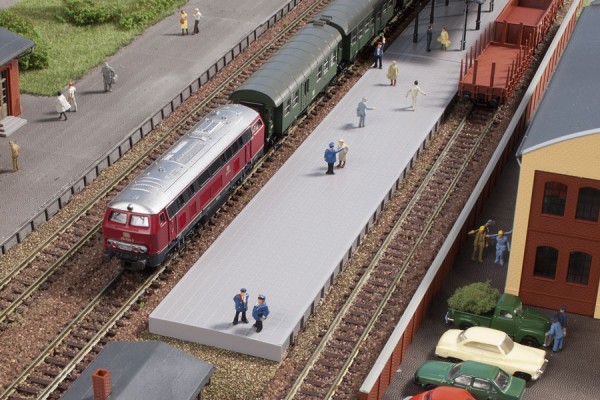 Auhagen 44641 N-Gleisbau, Bahnsteig ohne Überdachung