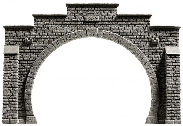 Noch 34852 N-Tunnel-Portal, "Steinmauer", 2-gleisig