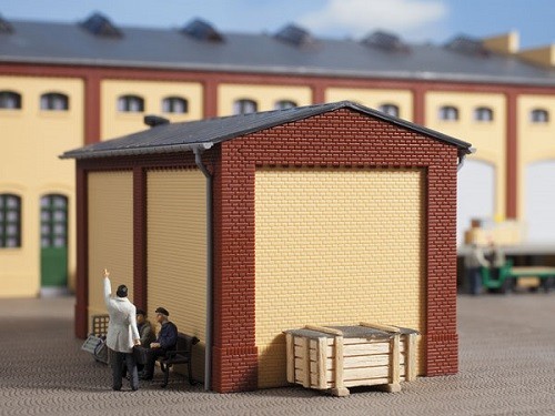 Auhagen 80412 H0-BauKastenSystem / Bauteile: Giebel klein und Ecksäulen kurz rot