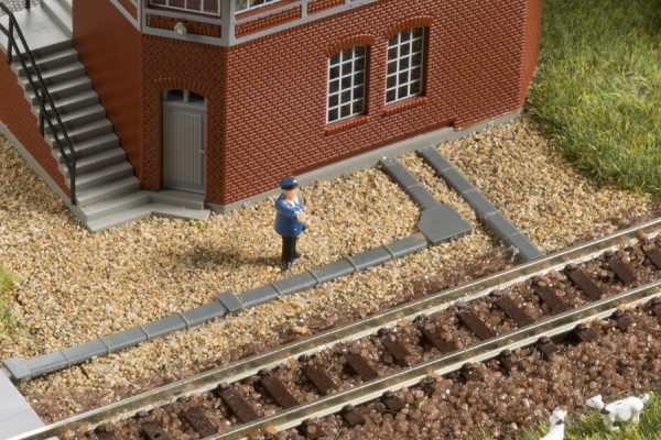 Auhagen 44646 N-Gleisbau, Abdeck- u. Umlenkkästen für Drahtzüge