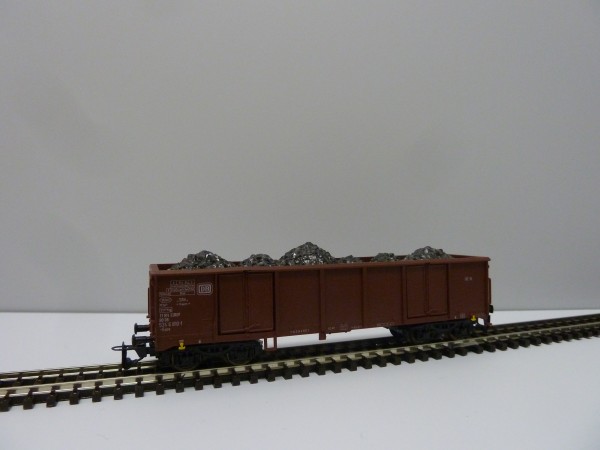 Tillig 15221 TT-Offener Drehgestell-Güterwagen Ep. IV, eingestellt bei der DB m. Ladung