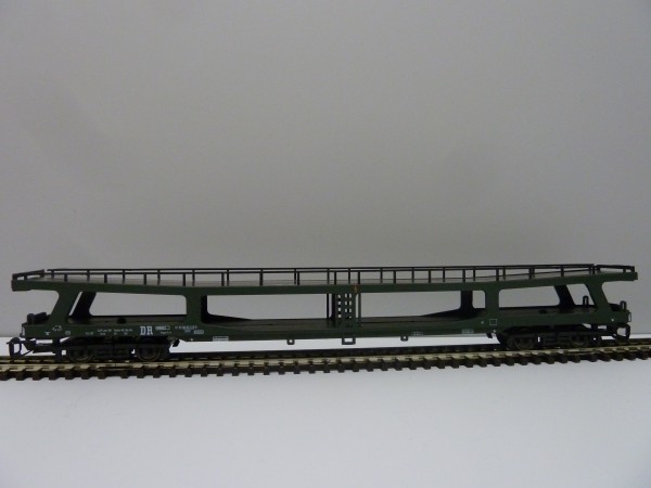 Krüger-TT-Modellbahn 9315 TT-Autotransportwagen ohne Fahrzeuge, Ep. IV, eingestellt bei der DR