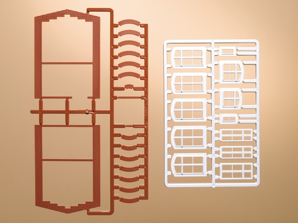 Auhagen 41615 H0-Bauteile: Fensterbögen und Fenster