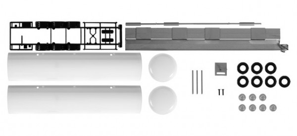 Herpa-Fahrzeugmodell, 084437 Tankauflieger, (Bausatz) 2 Stück