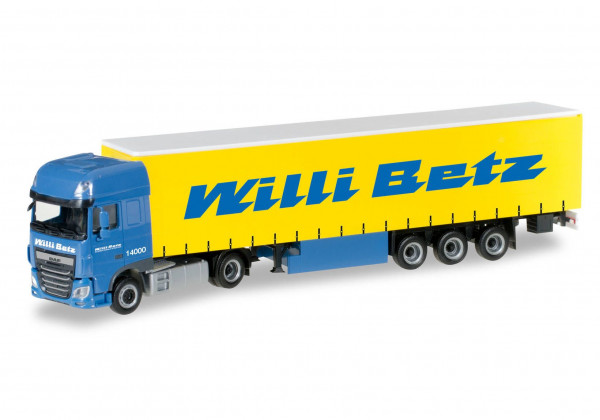Herpa 306560 H0 - LKW-Modell: DAF XF SSC Euro 6 Gardinenplanen-Sattelzug "Willi Betz"