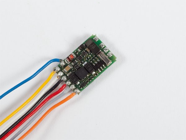 Lenz 10310-02 Lokdecoder "SILVER mini+", 0,5/0,8A, mit Kabel zum Löten