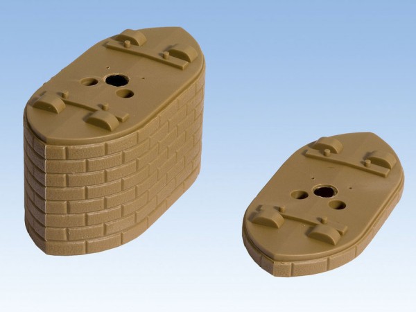 Noch 21400 Brückenbausatz, Pontonpfeiler-Elemente, je 30 mm hoch